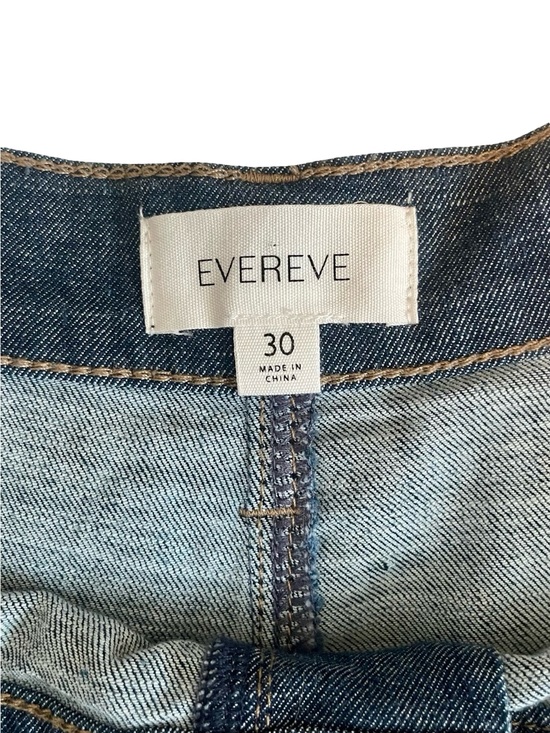 Evereve Pants - Evereve Navy Denim High-Rise Button-Front Women's Shorts